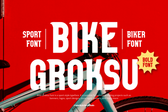 Bike Groksu: A Stylish Display Font