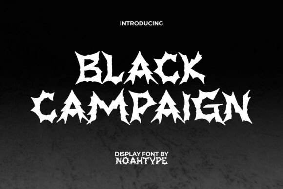 Black Campaign Font for Business