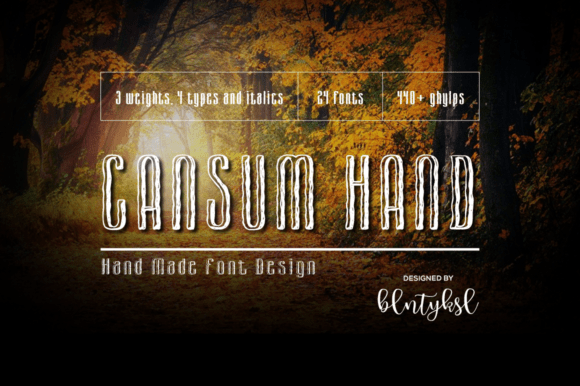 Cansum Hand: A Bold Font for Web Design