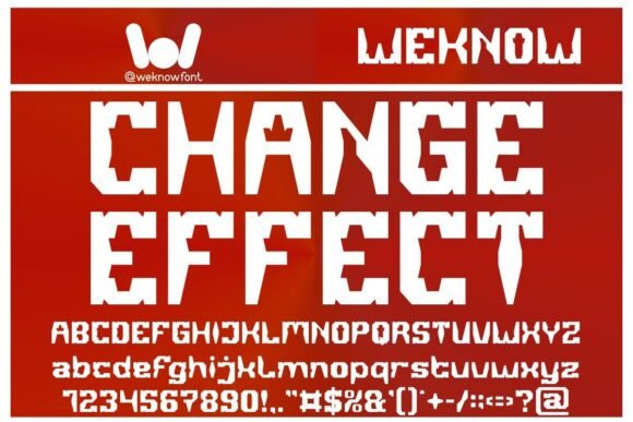Change Effect: A Futuristic Font for Creative Projects