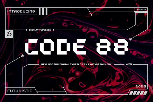 Code 88: A Futuristic Font for Modern Design