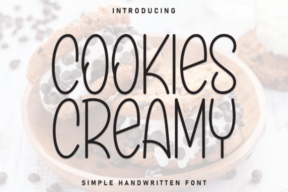 Cookies Creamy Font for Creative Publishing