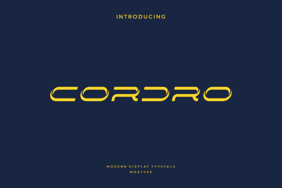 Cordro Font: A Beautiful Display Typeface for Crafters and Creators