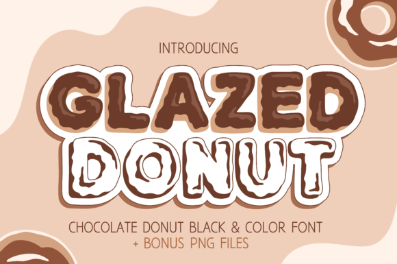 Glazed Donut Chocolate Font Review