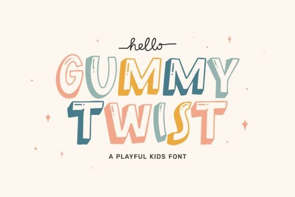 Gummy Twist: A Playful Font for Creative Projects