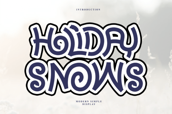 Holiday Snows: A Timeless Handwritten Font
