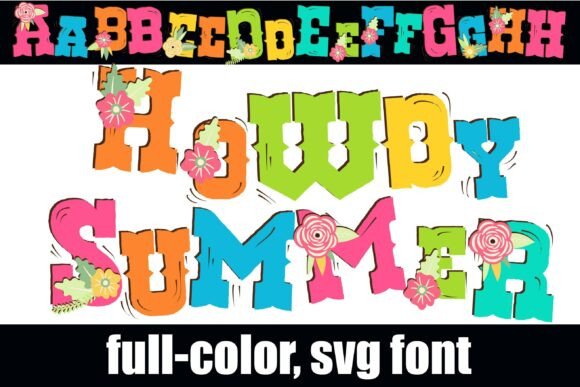 Howdy Summer: A Colorful Serif Font for Branding