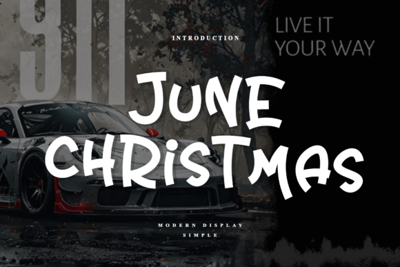 June Christmas Font Review