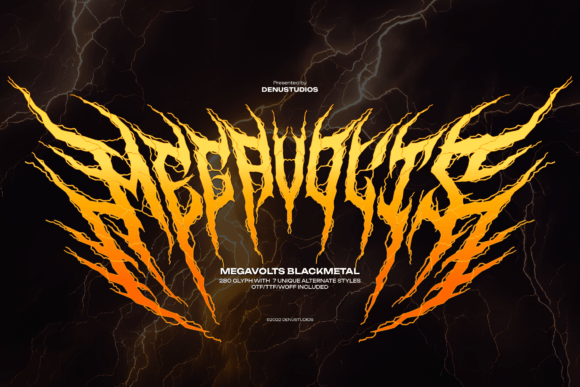 Megavolts: A Blackletter Font for Bold Web Design