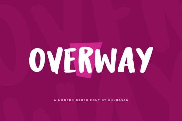 Overway Font: Modern Script for Editorial Design
