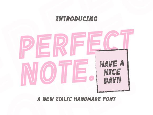Perfect Note Font for Creative Projects