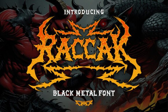 Raccak Font: A Display Typeface That Roars on Crafted Creations