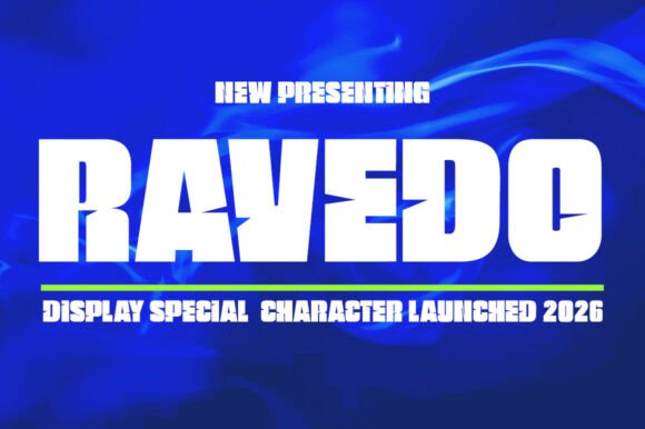 Ravedo: A Bold Display Font