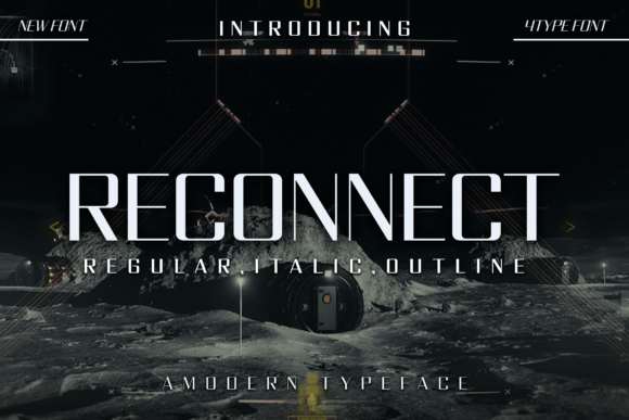 Reconnect: A Futuristic Typeface for Editorial Design