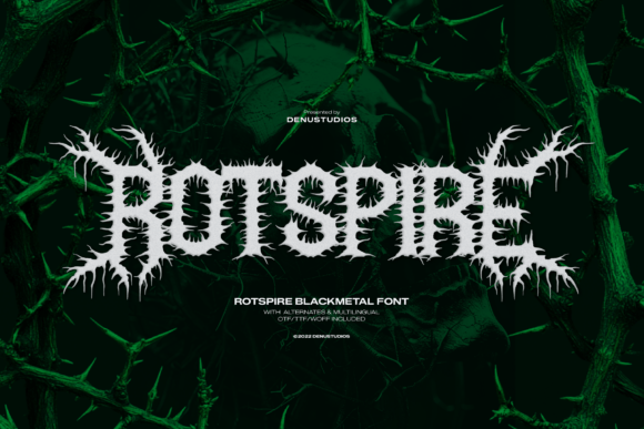 Rotspire Black Metal Font