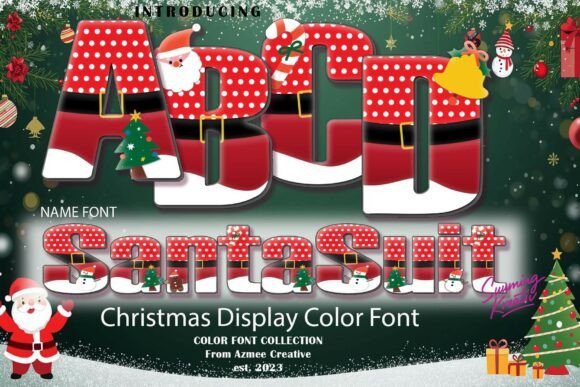 Santa Suit Font for Business Branding