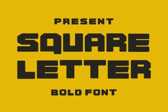 Square Letter Font for Business