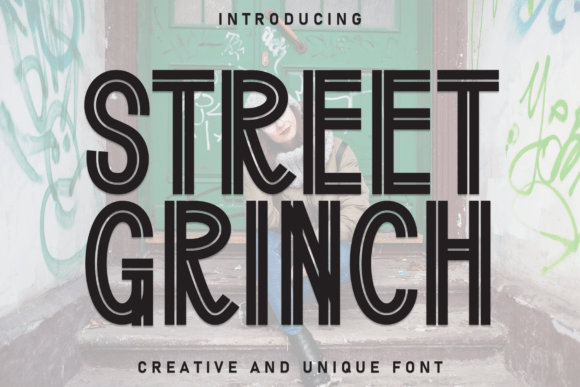 Street Grinch: A Bold Display Font for Web Design