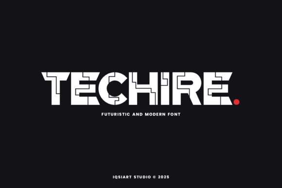 Techire: A Futuristic Font for Web Design