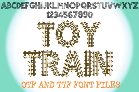 Toy Train Font for Business