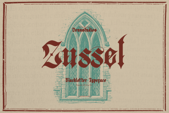 Zussel: A Bold Blackletter for Creative Projects